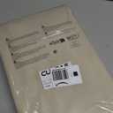 Waterproof Fabric Shower Curtain or Liner,Linen Textured,Breathable TPU & Washable Bathroom Shower Curtain Set with 12 Plastic Hooks,Modern,52x63" Cream