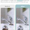 2 x SXhyf Cleaning Brush - Hard Bristle Crevice Cleaning Brush, Multifunctional Gap Scrub Brush, Kitchen Essentials, Bathroom Cleaner Tools for Household Use, Home, Window, Toilet, Stove (Green Bristle Black Handle)