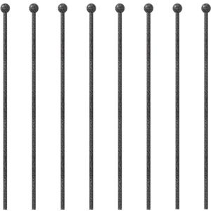 Dog Playpen Stakes - Dog Pens Accessories, for Indoor Outdoor RV Puppy Large Medium Puppy Dog Playpen (35 inch, Silver Black)
