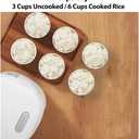 Joydeem Ceramic Rice Cooker FD20S-W, 4 Cups Uncooked Rice Cookers with Pure Ceramic Inner Pot, 24h Dealy Start, 2L, White