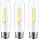 ASOKO Edison Bulb, T10 Daylight 4000K LED Tubular 4W Dimmable Tube Vintage Bulbs 40 Watt Equivalent,E26 Base(3-Pack)