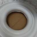 18"OD x 3 1/2"ID x 1 1/2"P Rose Ceiling Medallion (Fits Canopies up to 7 1/4"), Hand-Painted Frost
