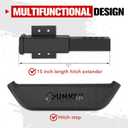 BUNKER INDUST Hitch Step with 2 Inch Hitch Receiver Compatible with Vehicles Trailer Truck Pickup,Anti Slip Hitch Mount Rear Bumper Guard Protector