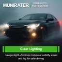 Munirater Driver & Passenger Side Chrome Projector Headlight Assembly Replacement for Civic 2016 2017 2018 Halogen Headlight