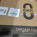 EKR Custom Seat Covers for Chevrolet Tahoe 8-Seats 2025-2026,Full Set
Fits LS,LT,Premier,RST,Z71(2nd row 40/60 Split),Faux Leather 1:1 Custom Full-Coverage Seat Cushion(Black-Red Trim)