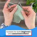 skacel by addi Rocket Circular Knitting Needles, Fixed 16 Inch (40 cm) Plated Brass Tips with Flexible Nylon Cord, 2.5 mm (US Size 1)