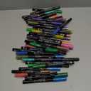 Caliart 36 Colors Outline Markers Shimmer Glitter Pens, Doodling Marker Set for Adults Artists, Cool Fun Craft Drawing Art Supplies