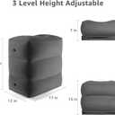 [2-Pack] Rewondah Inflatable Foot Rest Airplane, Kids Airplane Bed | Adjustable Height Travel Foot Rest Pillow | Toddler Flights Seat Extender | Inflatable Foot Rest for Air Travel Flights Train, Car