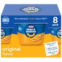 Kraft Mac and Cheese, 8 Cups, for Easy Dinner or Dinner Sides, Original Flavor, No Artificial Flavors, Preservatives or Dyes, 2.05 oz (EXP 11/25/26)
