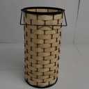Fred Mayer Wicker Rattan Basket on Metal Frame 15"x7,5"