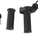 1 Pair EBike Throttle Grip, 12v-84v Universal Electric Bicycle Scooter Waterproof LED Display Handlebar Grip for Motorbike Motorcycle E-Bike Universal Electric Bicycle Scooter