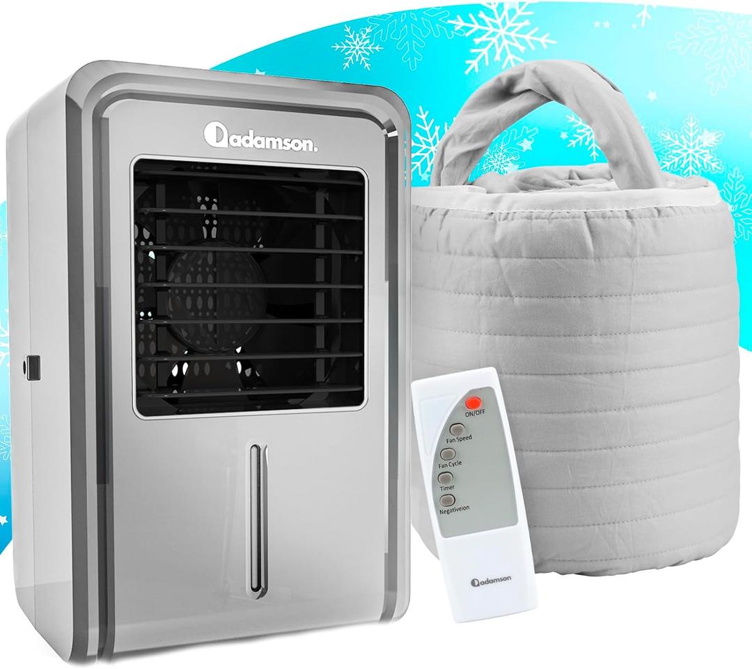 Adamson B10 Gray Bed Cooling System - Twin 75 L x 39 W - Water Bed Cooler Ideal for Hot Sleepers - 100% Cotton Mattress Cooling Bed Pad for Night Sweats - 5-Year Assurance