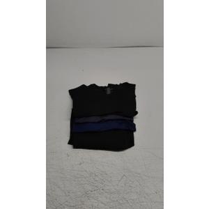Real Essentials 4 Pack: Men’s V-Neck Dry-Fit Moisture Wicking Active Athletic Tech Performance T-Shirt L, Standy yung ldr