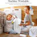 Organic Bamboo Hooded Baby Towels with Washcloths  1 Hooded Towel (30x30 inches) & 1 Washcloth (10x10 inches)  Ultra Soft, Absorbent & Cozy Bath Towels Set for Newborns and Infants