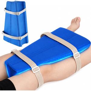 Hip Abduction Pillow, Firm Positioning Pillow with Easy-Release Straps to Prevent Leg Shifting, Recovery Support for Seniors, Ideal for Hip Surgery Recovery, Hospital Use and Sleeping