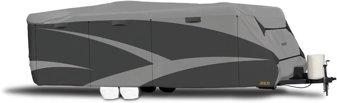 ADCO 52246 Designer Series SFS Aqua Shed Travel Trailer RV Cover - 31'7 Inch - 34', Gray