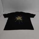 Women's Star Eye Graphic Y2K Shirts Short Sleeve Crew Neck Casual Tee Tops (X-Large, Black)