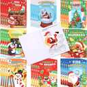 2 x CCINEE 32 Pcs Christmas Mini Activity Books for Kids,Christmas Holiday Fun Challenging Activities Games Coloring Books for Xmas Party Gifts Trick or Treat Bag Stuffers