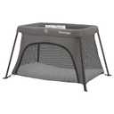 Pamo Babe Travel Crib - Lightweight Baby Playard with Zip Door, Carry Bag for Airplane - Easy to Carry (Grey)