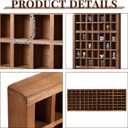 Wesiti 98 Slots 98 Slots Vintage Wooden Printer Tray Display
Rustic Wood Shot Glasses Display Case 32x12x2 Inch Brown Antique Printers Tray Holder for Bar Cabinet Collection Home Decor