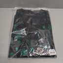 DiBanGu Mens Christmas Black and Green Vest and Bow Tie Sets for Men Snowflake Suit Vest and Bow Tie Pocket Square Fun Festival Xmas Tree Waistcoat for Gifts Party, M