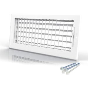 Engera Adjustable Double Deflection HVAC Air Register-Supply Air Diffuser Air Vent Register-Heating/AC Vent Cover-Wall Register 14x6"Duct [16x8"Face]