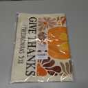 In Everything Give Thanks Garden Flag, Christian Pumpkin Bible Banner, Floral Christian Fall Thanksgiving Harvest Yard Outdoor Decor for Farmhouse Holiday, Thanksgiving Flags Gifts for Women BFF