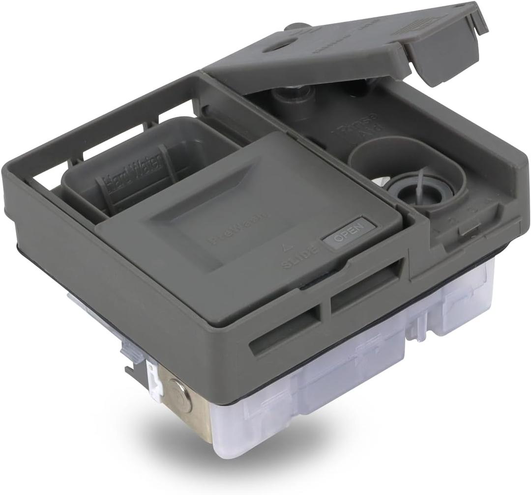 Upgraded W10861000 Dishwasher Detergent Dispenser Compatible With Whirlpool KitchenAid Maytag Dishwasher Replacement Parts W10620296 W10620298 WDT750SAHZ0 WDT730PAHZ0 Dishwasher Soap Dispenser