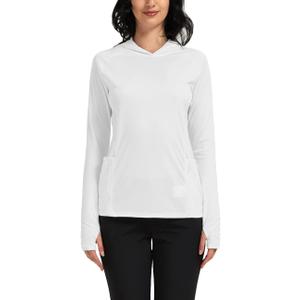 Safort Women's UPF 50+ Sun Protection Shirt Long Sleeve Rash Guard SPF Fishing Hiking Golf Lightweight Outdoor, 4XL