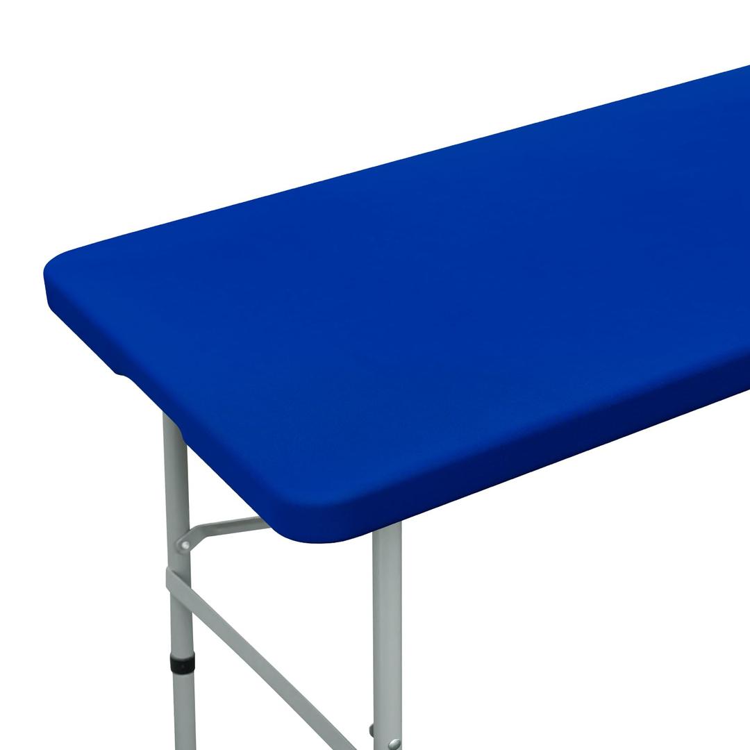 Fitted Rectangle Tablecloth 24 x 48 Inch Elastic Table Cloth for 4ft Table, Stretch Spandex Table Cover Royal Blue Washable Polyester Table Top Cap Cover for Dining Picnic Camping Indoor and Outdoor