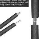 Universal Trampoline Poles, Replacement Poles with Clamp and Hardware, with Enclosure Pole Connecters, Screws and Bolts, Pole Caps, Fits Most Straight Poles Trampoline