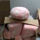 13 PCS Kids Play Couch, Modular Glowing Kids Toddler Couches, Kid Play Couch Sofa for Playroom and Bedroom (Pink)