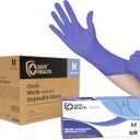 Nitrile Disposable Gloves, 3.5 Mil, Imperial Blue, Powder Free, Latex Free, Tattoo, Beauty, Salon, Car Medium