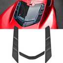 Black Dry Bay Vent Blocks and Rear Window Spoiler for Corvette C8 Stingray Z51 2020+,for C8 Z06 /E-Ray 2023+,Rear Hatch Hood Car Wash Covers Engine Bay Air Vent Inserts Protection Accessories