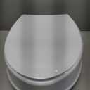 Raised Toilet Seat with Lid for Elderly, 6" High Toilet Seat for Elongated or Standard Commode, Raised Toilet Seat for Seniors, Handicap Toilet Seat Riser with Cover