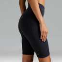 Colorfulkoala Women's High Waisted Biker Shorts with Pockets 8" /10" Inseam Workout Yoga Shorts Running Tights (Black, XS)
