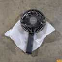 WSKEN Desk Fan Small Quiet - 180 Foldable Portable Fan with Battery Operated, 6 Inch Rechargeable Handheld Fan, 20H Max Cooling Time, 4-Speed, Travel Essential for Outdoor, Office, Gift, Black