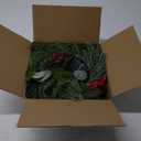 Waipfaru 6 Ft Fall Garland with Lights for Mantle, Autumn Leaves Garland with Pumpkin Thanksgiving Table Centerpiece, Fall Decorations for Home Porch Indoor Outdoor Halloween Harvest (Grey-1Pcs)