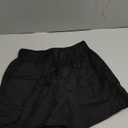 Acelitt Women Ladies Summer Casual Loose Comfy Drawstring Elastic Waist Pocketed Shorts Pants Black Small