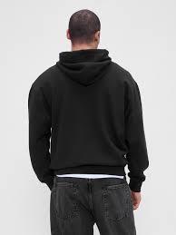 GAP Men's Sport Essentials Fleece Hoodie, Black, L