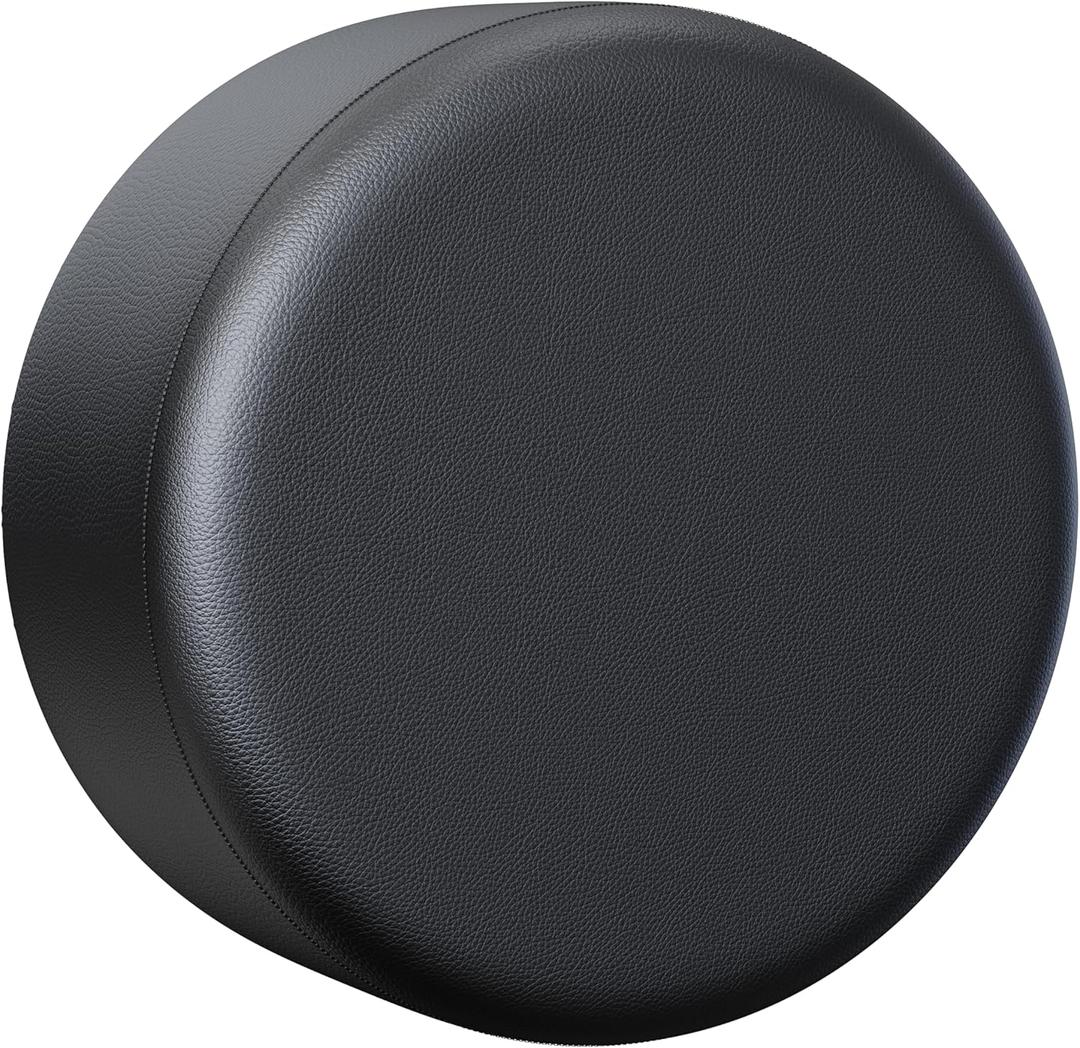 Moonet PVC Thickening Leather Spare Tire Wheel Cover for Car Truck SUV Camper Trailer Universal Fit RV JP FJ,R14 S Black (for Overall Wheel Diameter 24-26 inch)