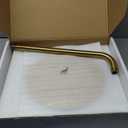 BESy Shower System with 10 Inch Round Rain Shower Head and Handheld Wall Mounted, High Pressure Rainfall Shower Faucet Fixture Combo Set with 2 in 1 Handheld Showerhead for Bathroom, Brushed Gold