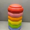 Stepping Stones for Kids, 6pcs Balance Sensory Kids Stepping Stones EPP Stepping Stones for Toddlers 1-3, Indoor Outdoor Activity, Promotes Balance & Coordination Skills, Color: Pastel Rainbow
