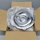 Silver Burner Drip Pans WB31T10010(6") WB31T10011(8") Electric Stove Burner Replacement WB30M1(6") WB30M2(8") WB17T10006 Terminal Block Compatible for G-E Hot-point Ken-more by MIFLUS