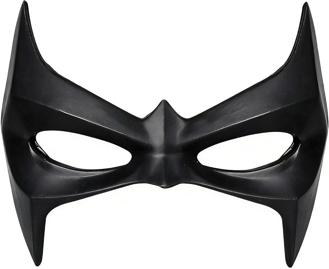 Voyiparty Bat Mask, Black Halloween Adult Costume, Male Party Character Makeup for Dance Party Props, Standard Size