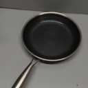 COOKING KING 10-Inch Stainless Steel Pan, Hybrid Nonstick Frying Pan, Skillet, 3-Ply Clad Cookware, Even Heat Distribution, Dishwasher & Oven Safe, with Stay-Cool Handle, Induction Compatible