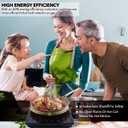 Nuwave Pro Chef Induction Cooktop, NSF-Certified, Commercial-Grade, Portable, Powerful 1800W, Large 8 Heating Coil, 94 Temp Settings 100F - 575F in 5F, Shatter-Proof Ceramic Glass Surface