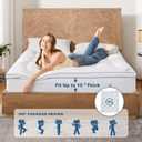 BEDLORE Full Mattress Topper, Thick Pillow Top Pad for Back Pain Relief, Cooling Soft Mattress Cover with Deep Pockets 6-15 inch