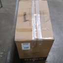 COLAMY Office Ergonomic Desk High Back Executive Chair with Pop-Out Lumbar Support, Upgraded Casters, Adjustable Headrest, Flip-Up Arms, Leather Home with Thick Cushion for Comfort - Black