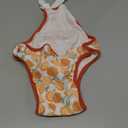 QBLEEV Dog Diapers Female Washable Sanitary Pantie with Adjustable Suspender, Reusable Doggie Diaper Puppy Diapers Male Cute Pet Period Panties for Dogs in Heat, Dog Underwear for French Bulldog XL (Orange)